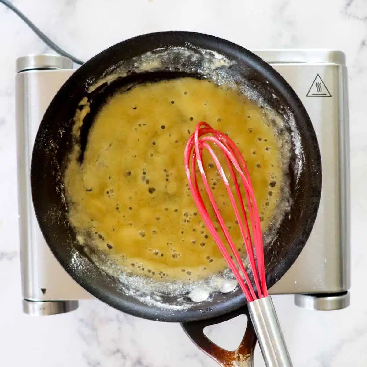 Roux in a small skillet.