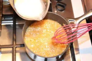 Sea Salt Caramel Adding Butter and Cream 8 of 9 