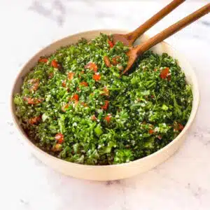 Tabule in a large bowl