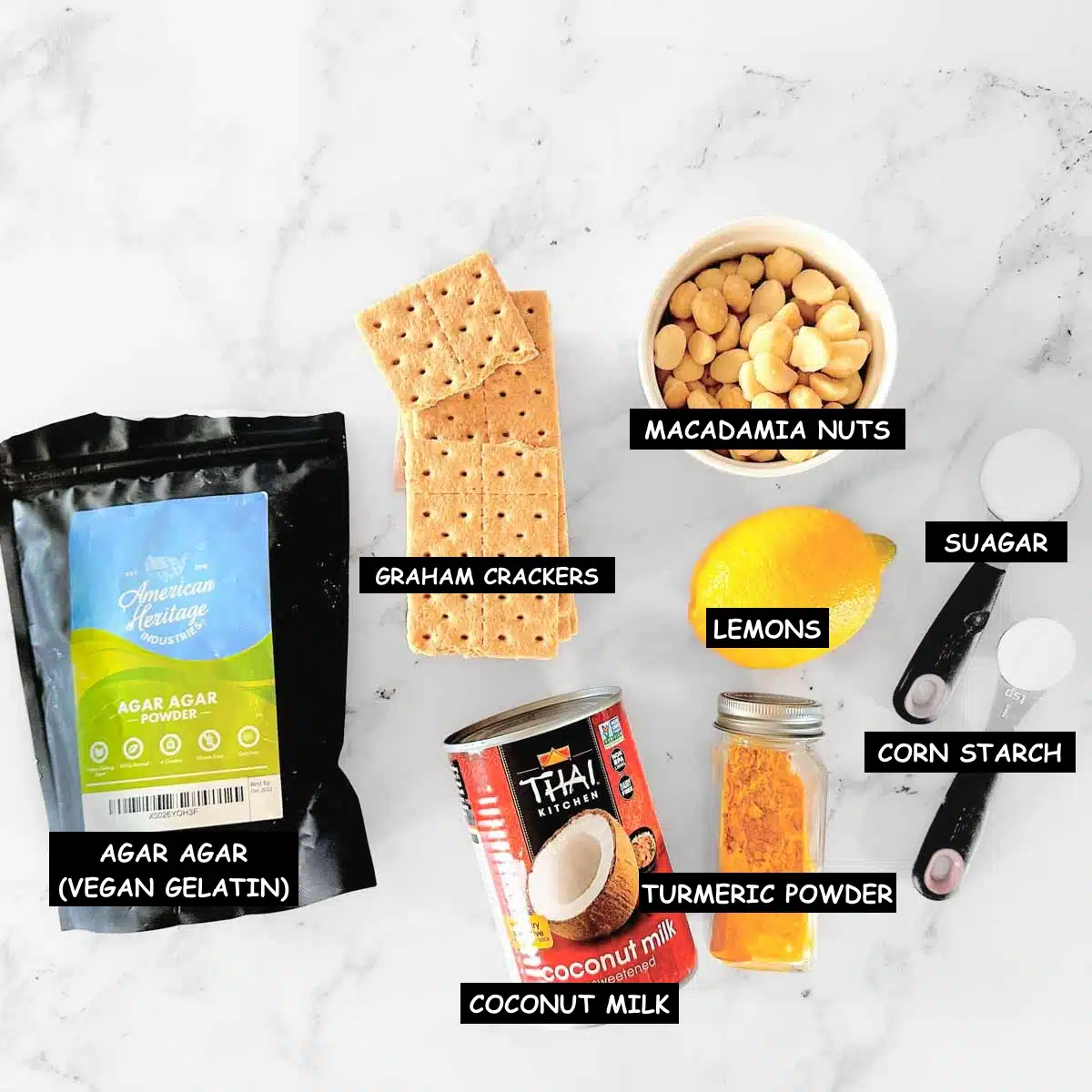 Ingredients used in making the recipe.