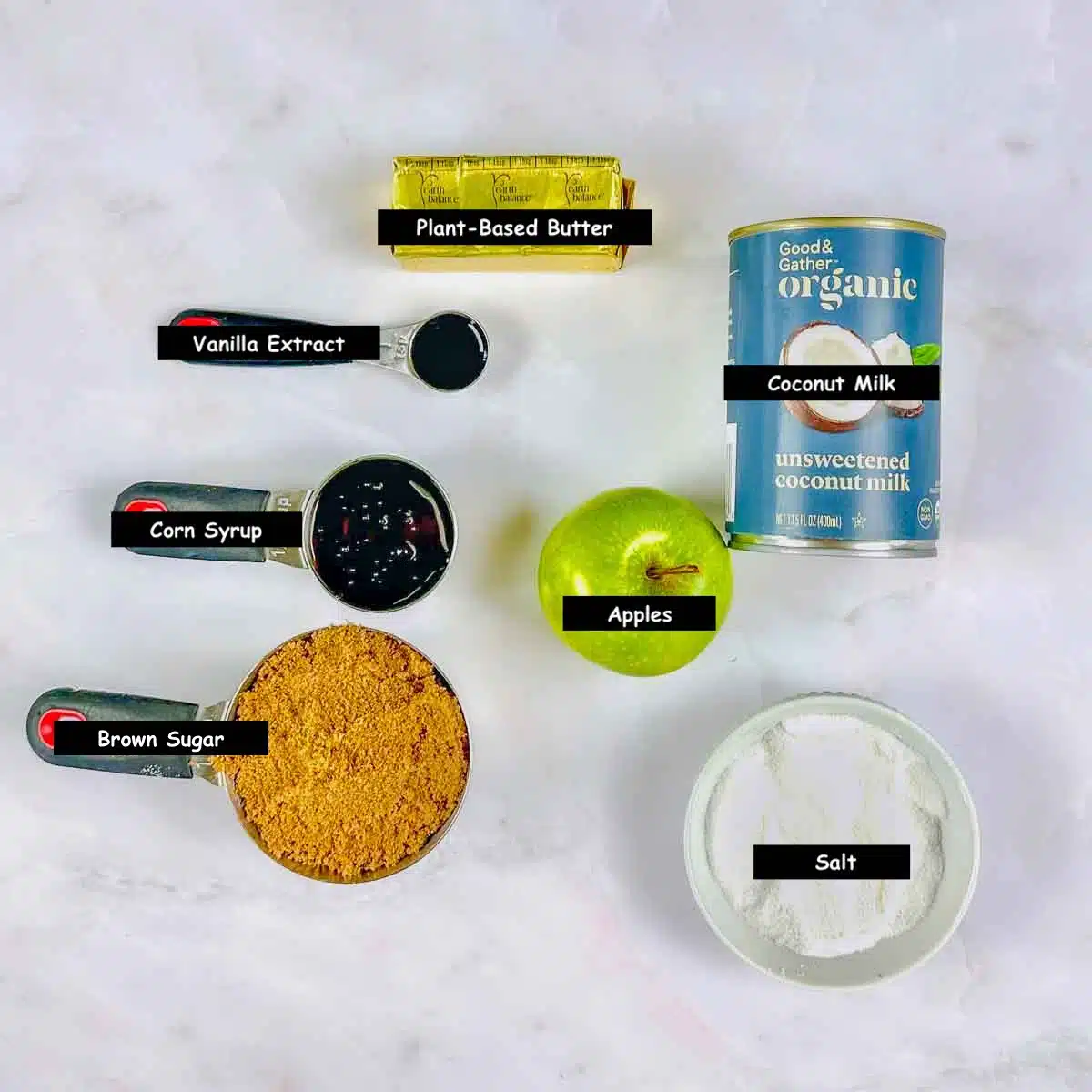 Ingredients used in making the recipe.