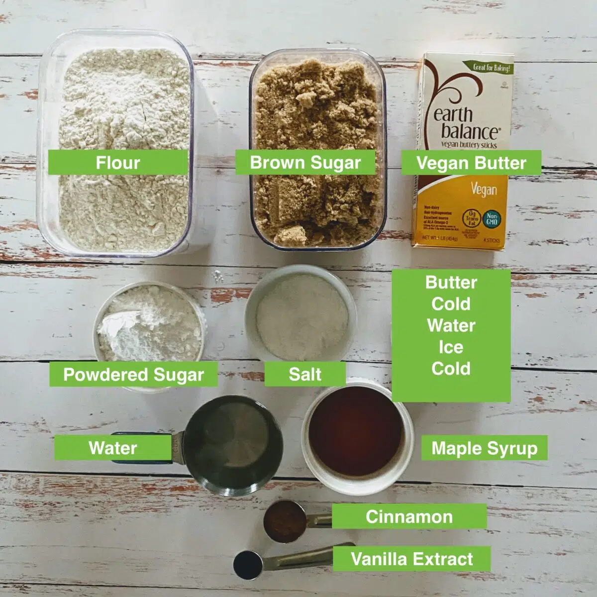 Ingredients used in recipe.