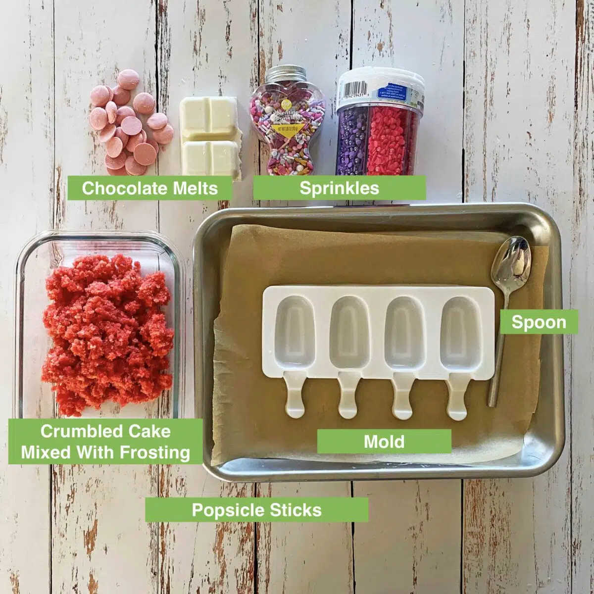Equipment and ingredients used in making the recipe.