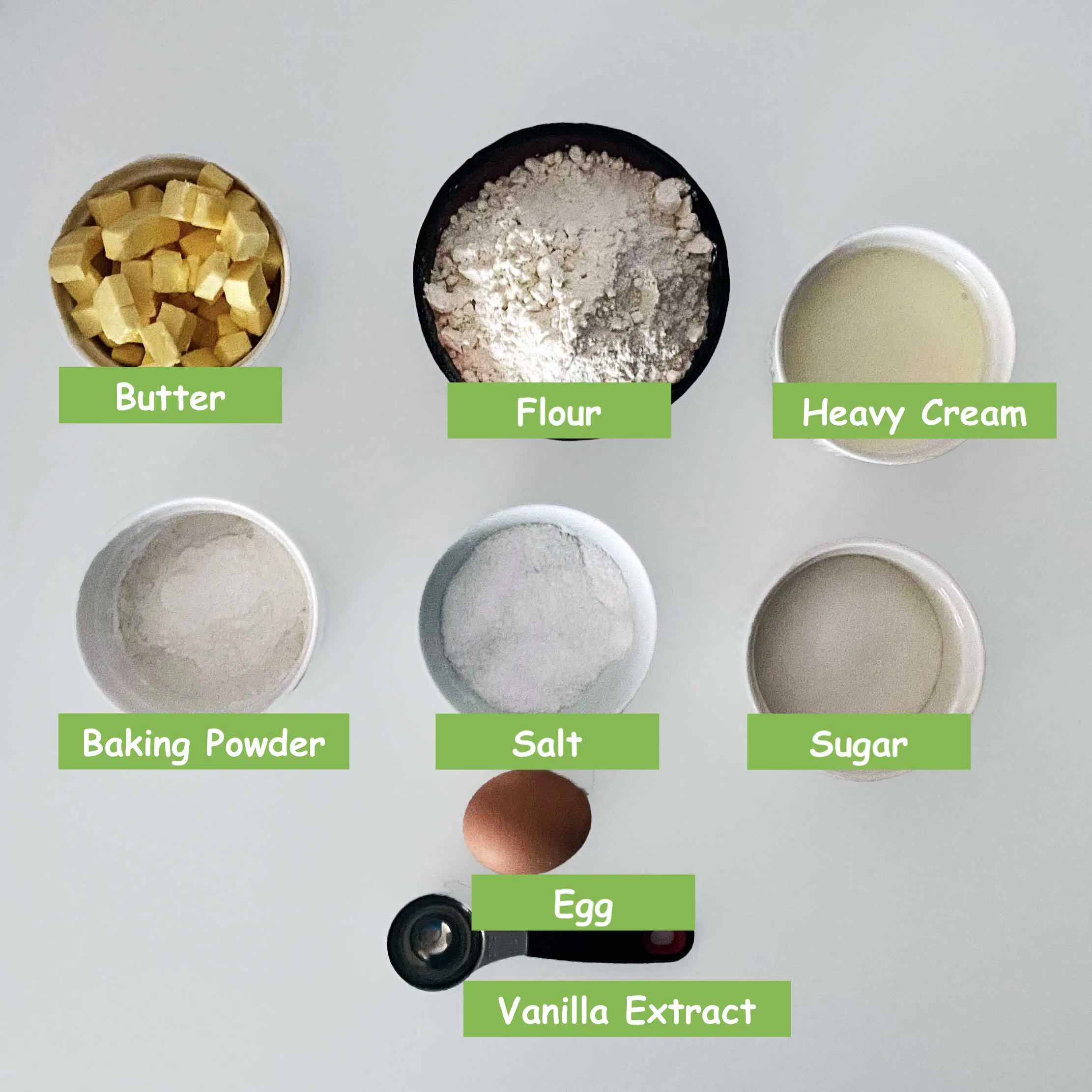 Ingredients used in making this recipe
