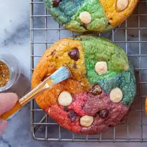 A brush on the cookie.