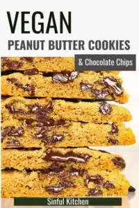 A stack of cookies which has been cut in half and the chips are melting.