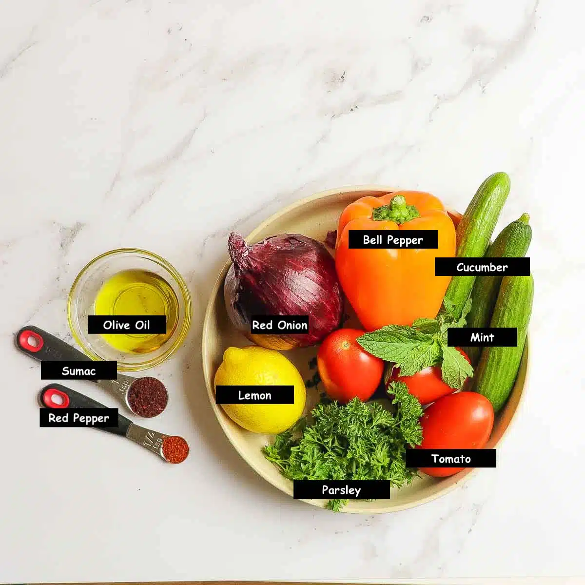 Ingredients used in making this recipe.