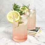 Two glasses of finished recipe.