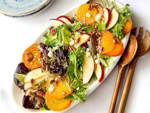 Golden Beet Salad with Maple Dijon Dressing