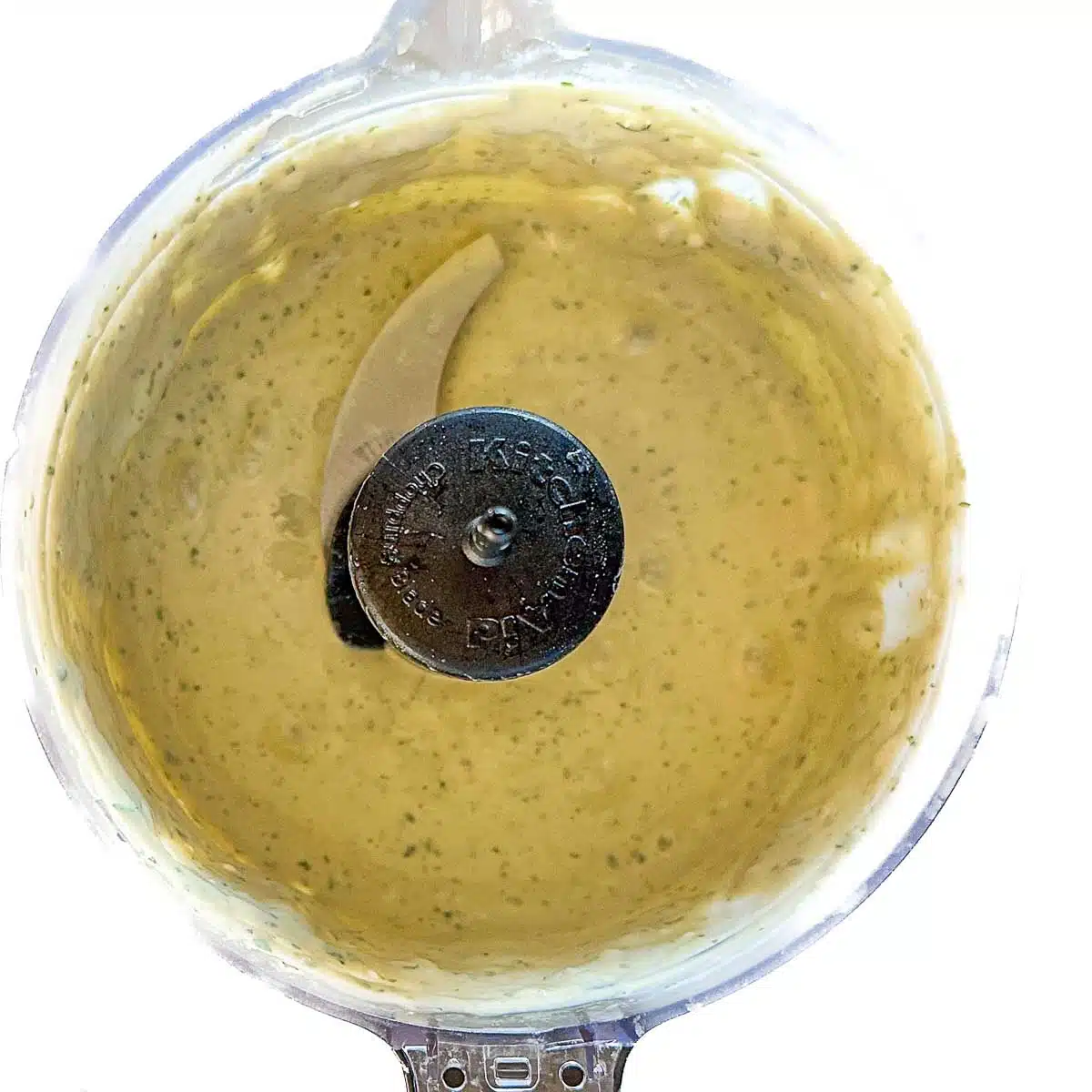 Water added and blended into a sauce.