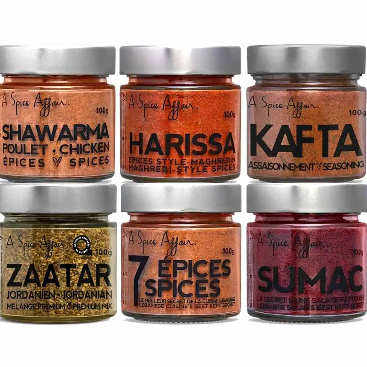 Six Middle Eastern Spices.